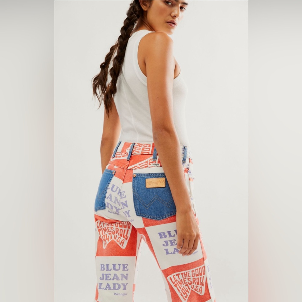 18- Free People Wrangler Wanderer 622 Jeans - Picture 4 of 8